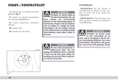 2003-2004 Fiat Scudo Owner's Manual | Dutch