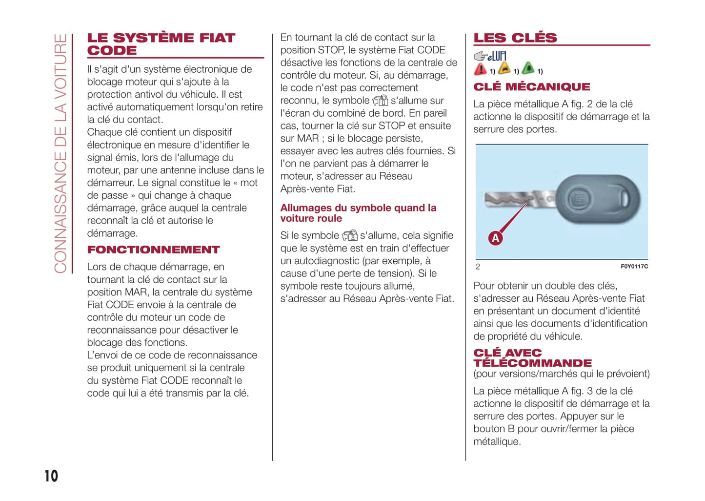 2017-2018 Fiat 500L Bedienungsanleitung | Französisch