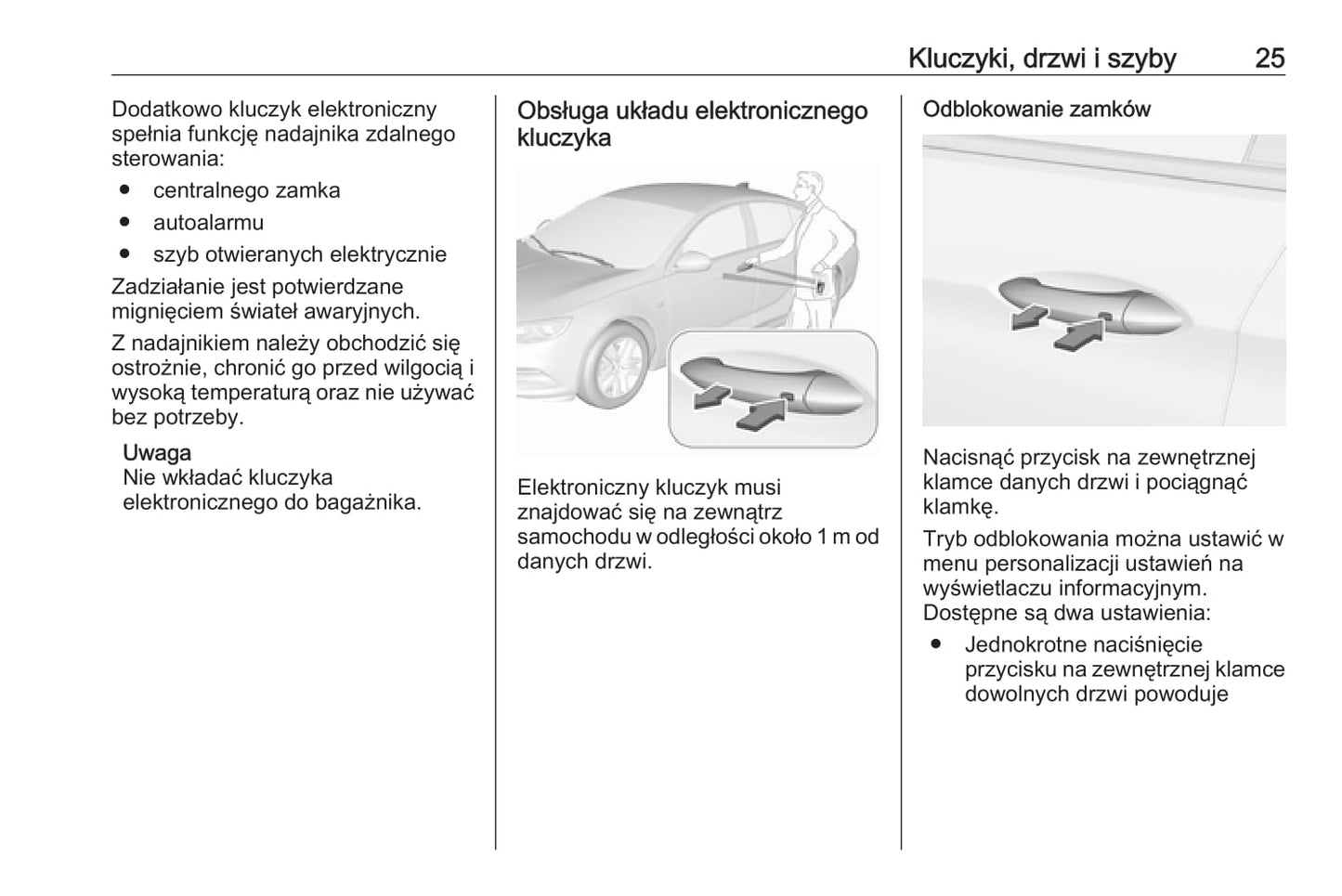 2020 Opel Insignia Owner's Manual | Polish