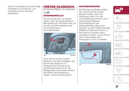 2015-2016 Fiat 500L Owner's Manual | German