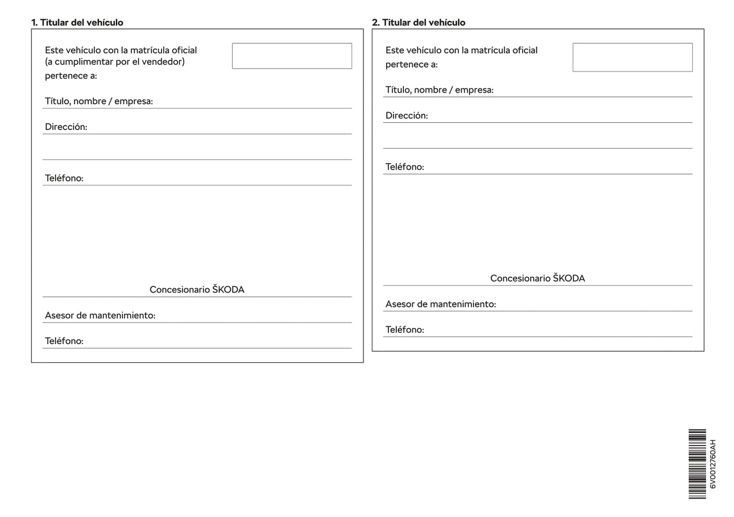 2017-2018 Skoda Fabia Owner's Manual | Spanish