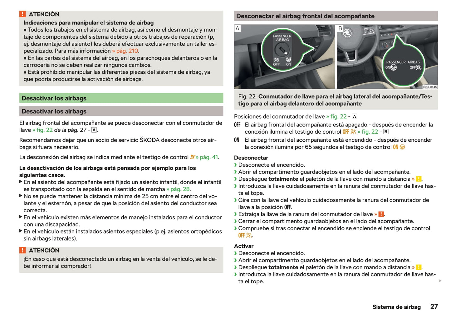 2017-2018 Skoda Fabia Owner's Manual | Spanish