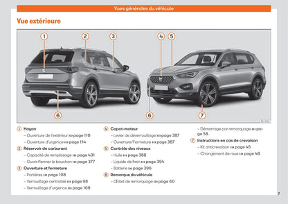 2019-2023 Seat Tarraco Bedienungsanleitung | Französisch