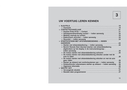 2015-2016 Jeep Compass Owner's Manual | Dutch