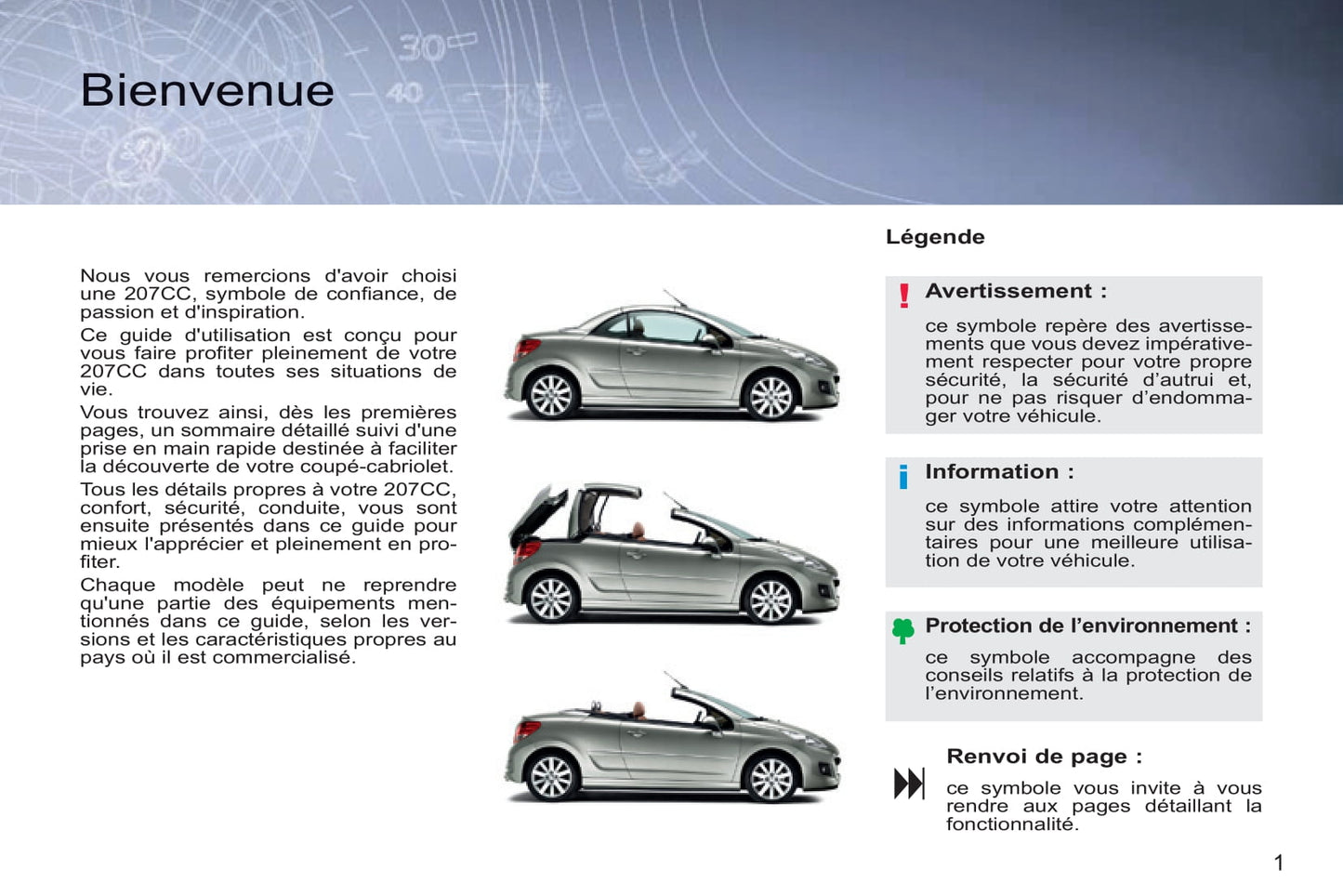 2014-2015 Peugeot 207 CC Bedienungsanleitung | Französisch