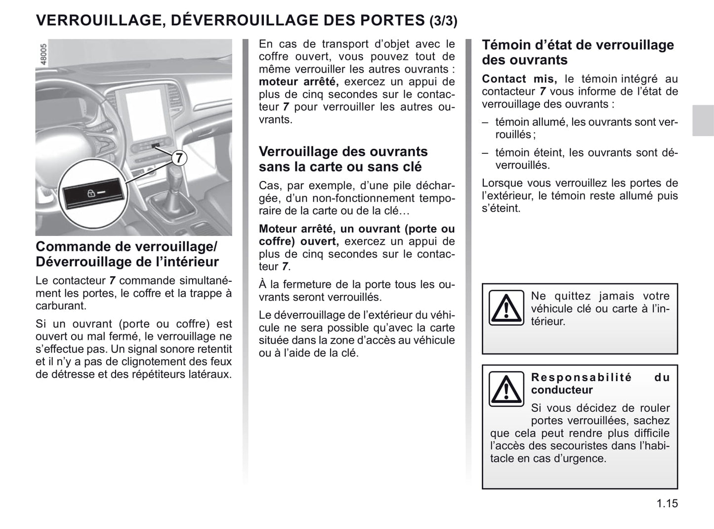 2021 Renault Mégane Owner's Manual | French