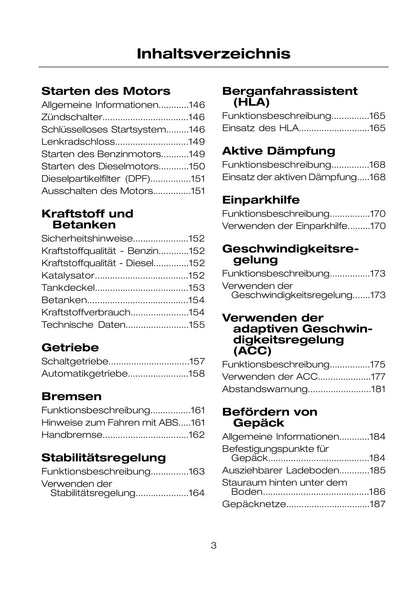 2007-2008 Ford Mondeo Owner's Manual | German