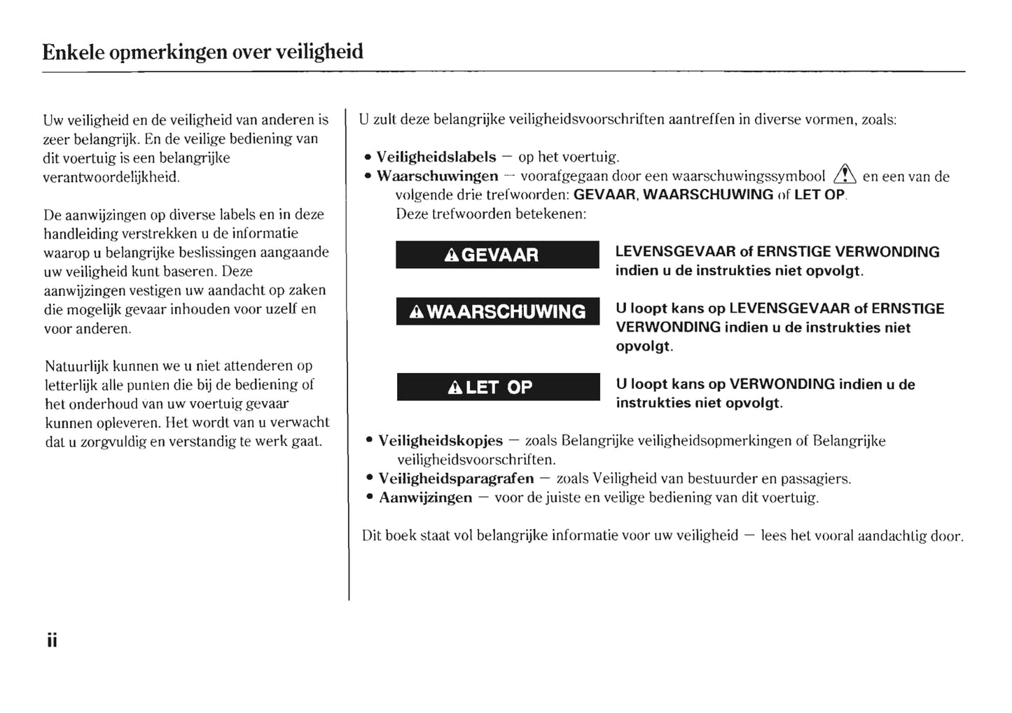 2005-2006 Honda HR-V Owner's Manual | Dutch