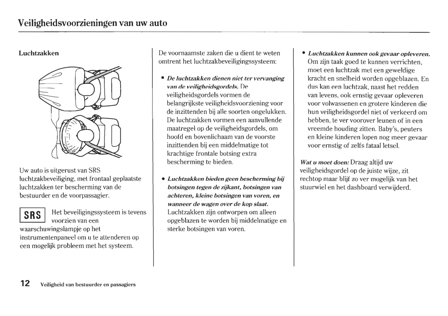 2005-2006 Honda HR-V Bedienungsanleitung | Niederländisch