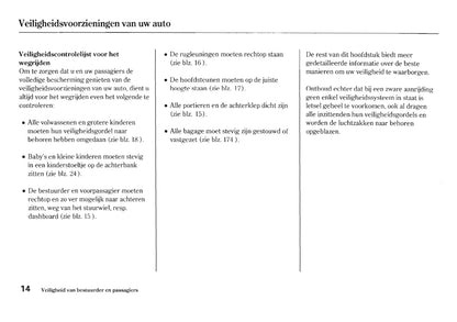 2005-2006 Honda HR-V Bedienungsanleitung | Niederländisch