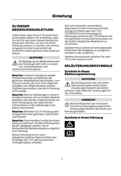 2011-2012 Ford Mondeo Bedienungsanleitung | Deutsch