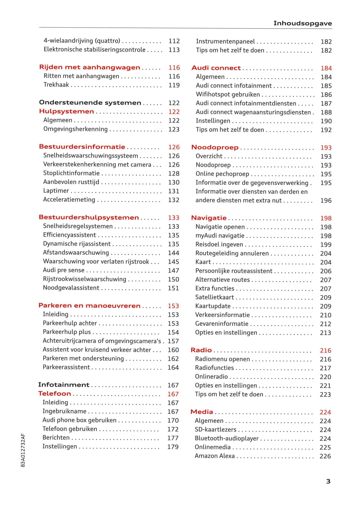 2018-2021 Audi Q3 Bedienungsanleitung | Niederländisch