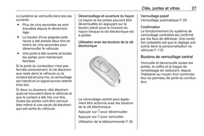 2017-2018 Opel Mokka/Mokka X Owner's Manual | French