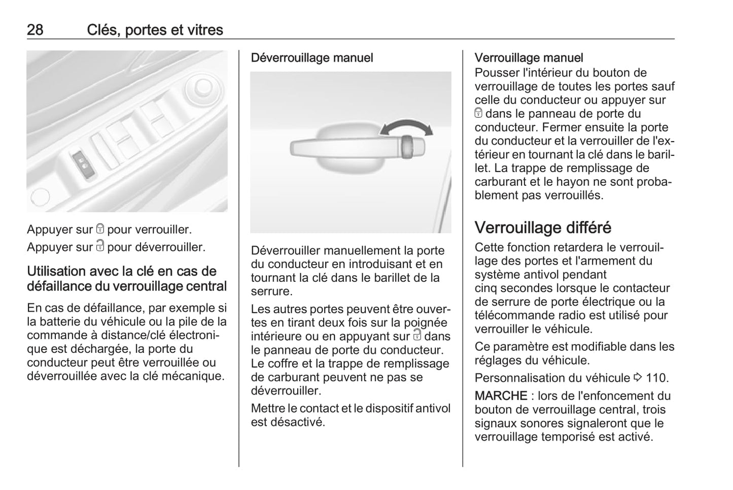 2017-2018 Opel Mokka/Mokka X Owner's Manual | French