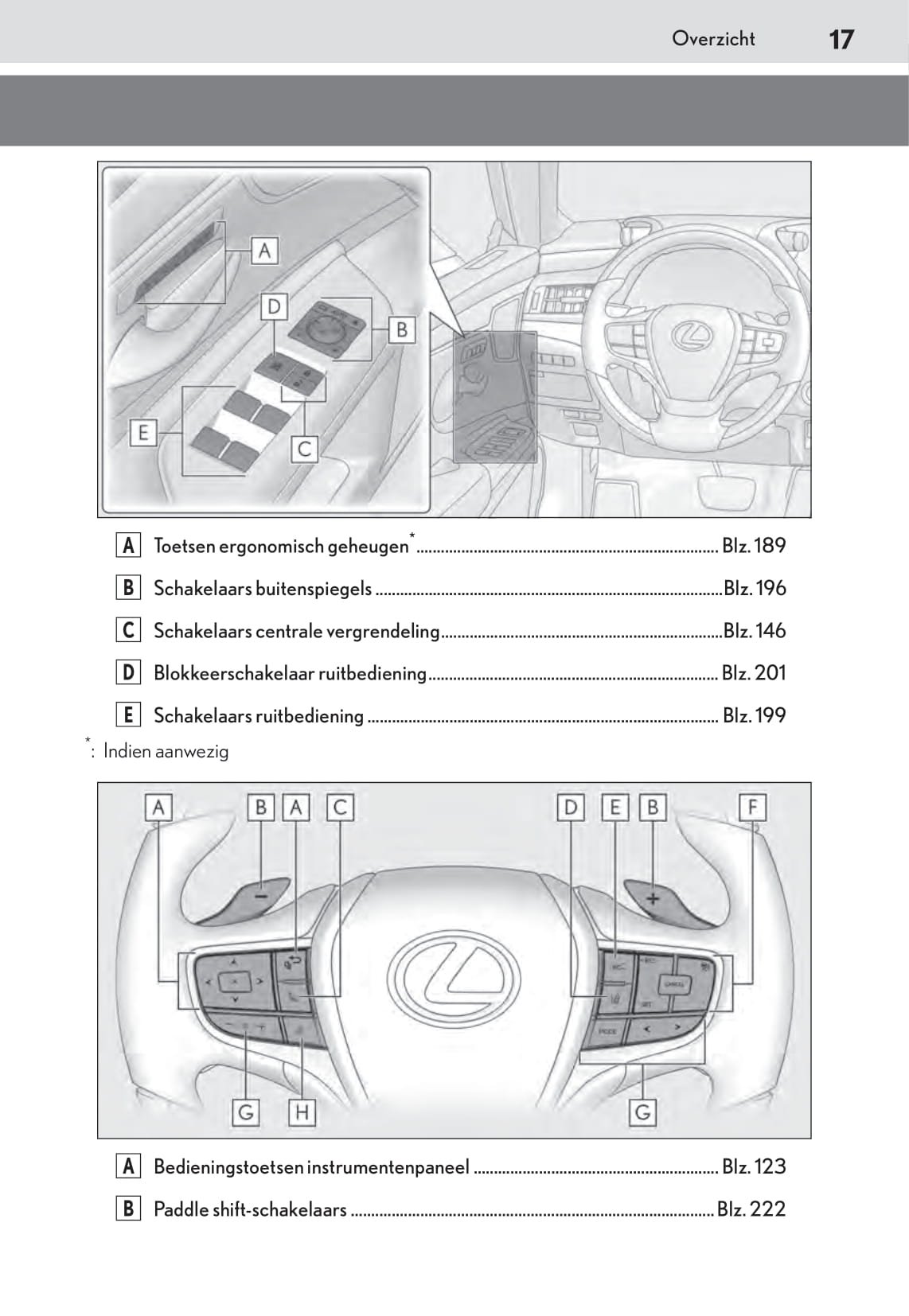 2018-2019 Lexus ES 300h Bedienungsanleitung | Niederländisch