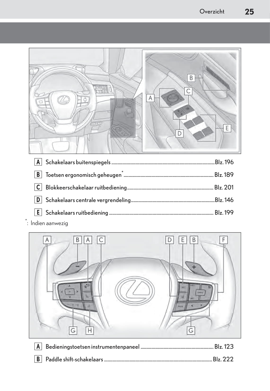 2018-2019 Lexus ES 300h Bedienungsanleitung | Niederländisch