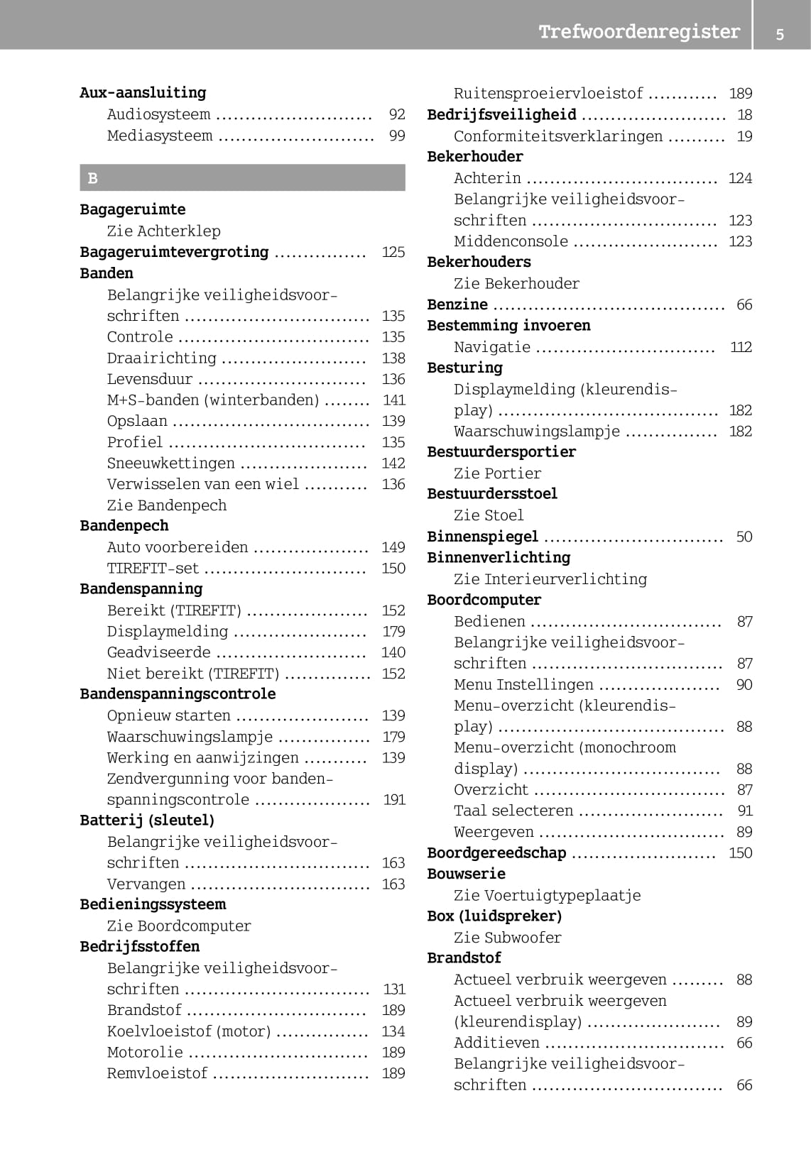 2014-2019 Smart Forfour Owner's Manual | Dutch