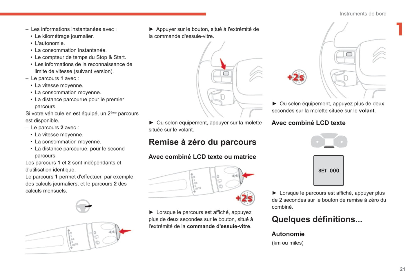 2019-2021 Citroën C3 Aircross Owner's Manual | French