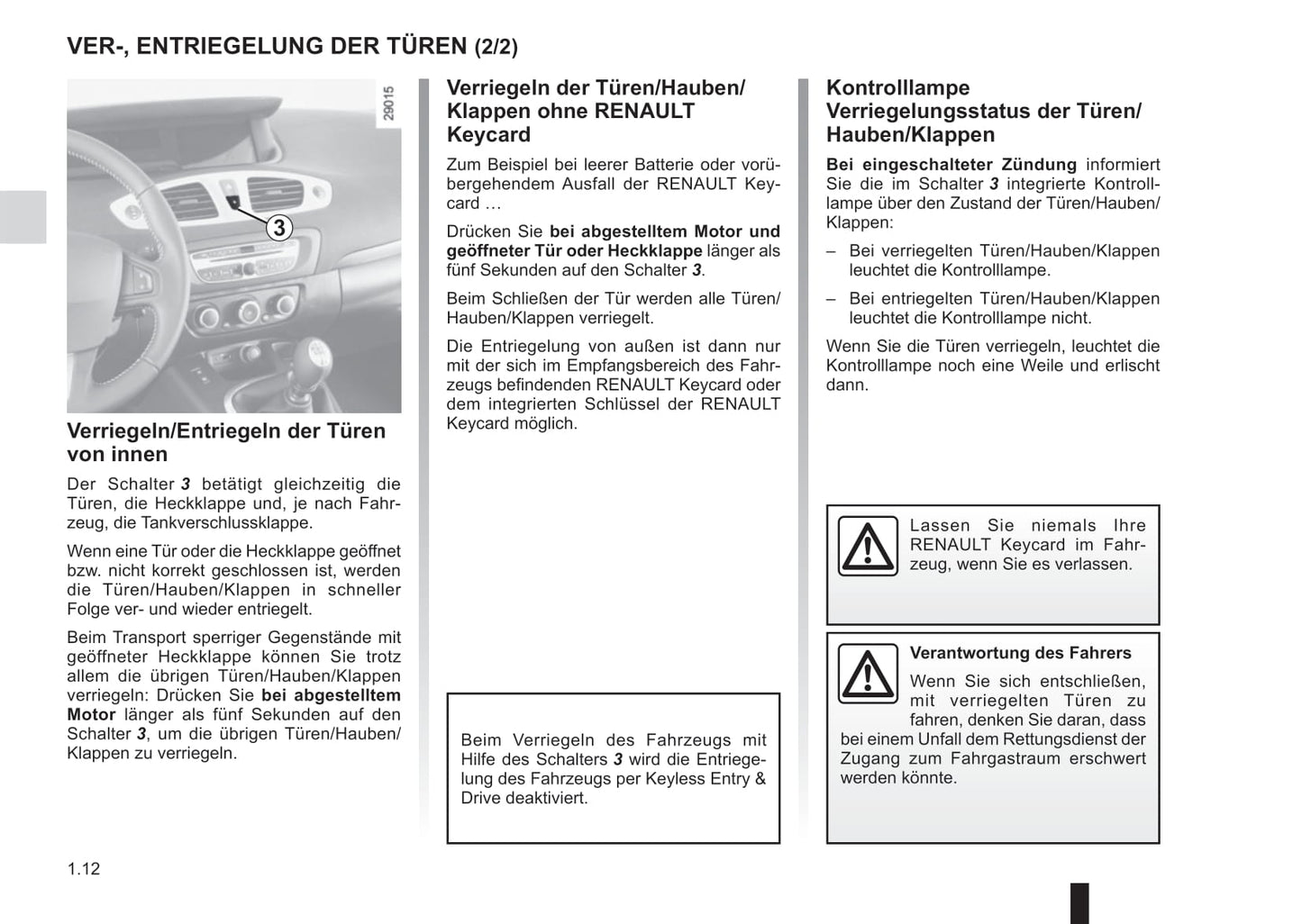 2015-2016 Renault Scénic Bedienungsanleitung | Deutsch