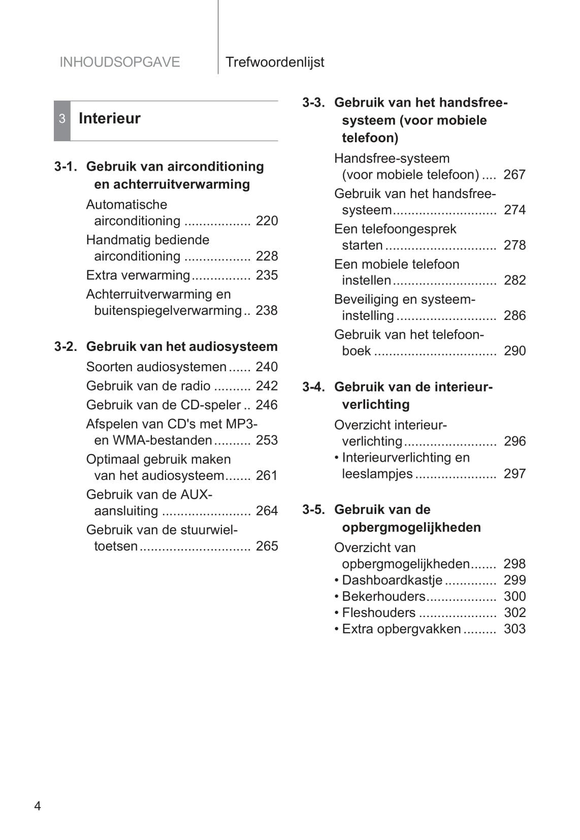 2009-2010 Toyota Urban Cruiser Owner's Manual | Dutch