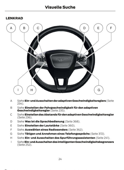 2020-2021 Ford Mustang Mach-E Bedienungsanleitung | Deutsch