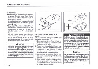 1996-2003 Subaru Justy Bedienungsanleitung | Niederländisch