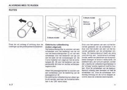 1996-2003 Subaru Justy Bedienungsanleitung | Niederländisch