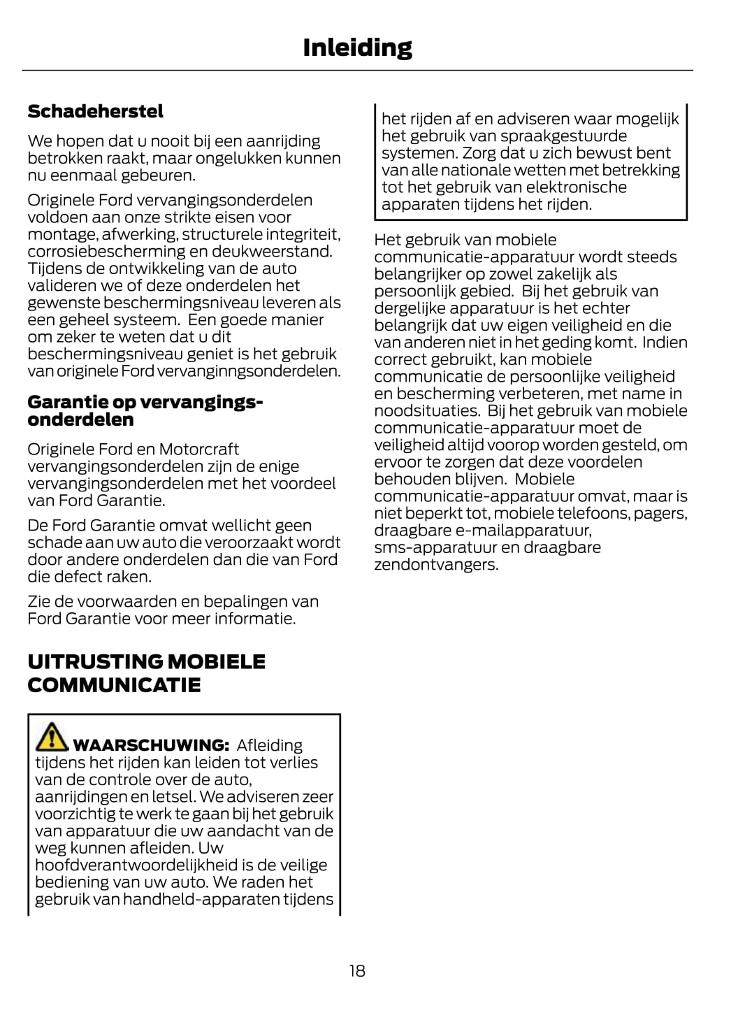 2021 Ford Kuga Owner's Manual | Dutch