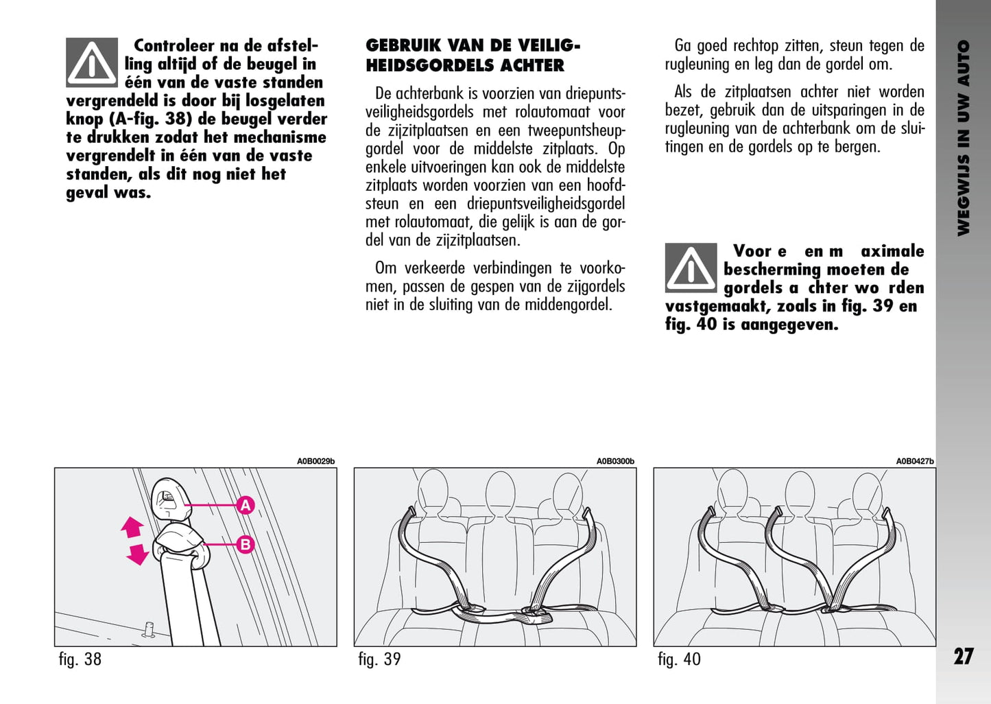 2003-2005 Alfa Romeo 156 GTA Owner's Manual | Dutch