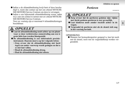 2004-2011 Mitsubishi Grandis Owner's Manual | Dutch