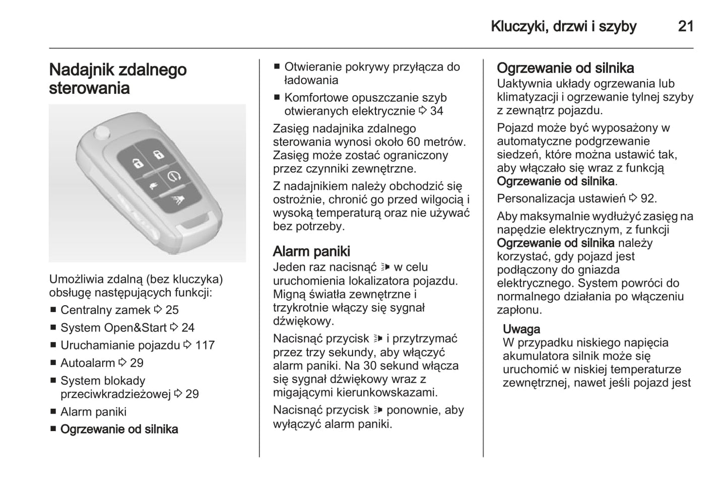 2012-2013 Opel Ampera Bedienungsanleitung | Polnisch