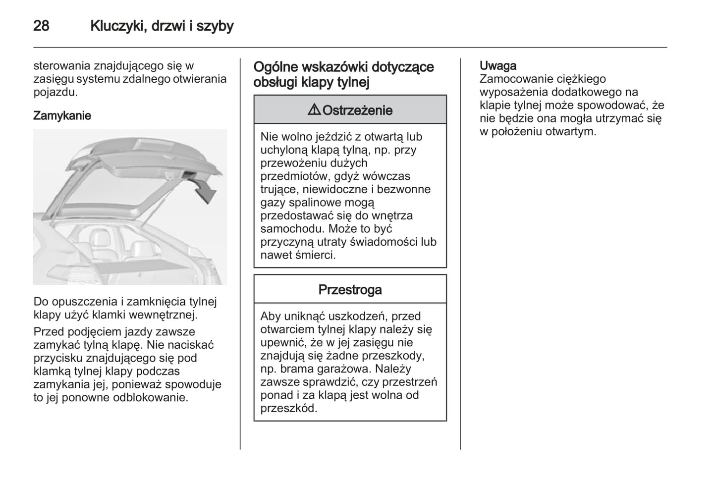 2012-2013 Opel Ampera Owner's Manual | Polish