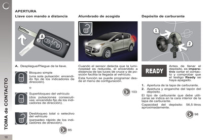 2012-2013 Peugeot 3008 HYbrid4 Owner's Manual | Spanish