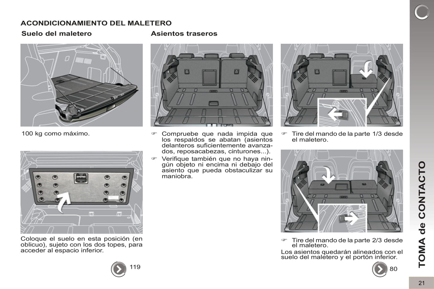 2012-2013 Peugeot 3008 HYbrid4 Owner's Manual | Spanish