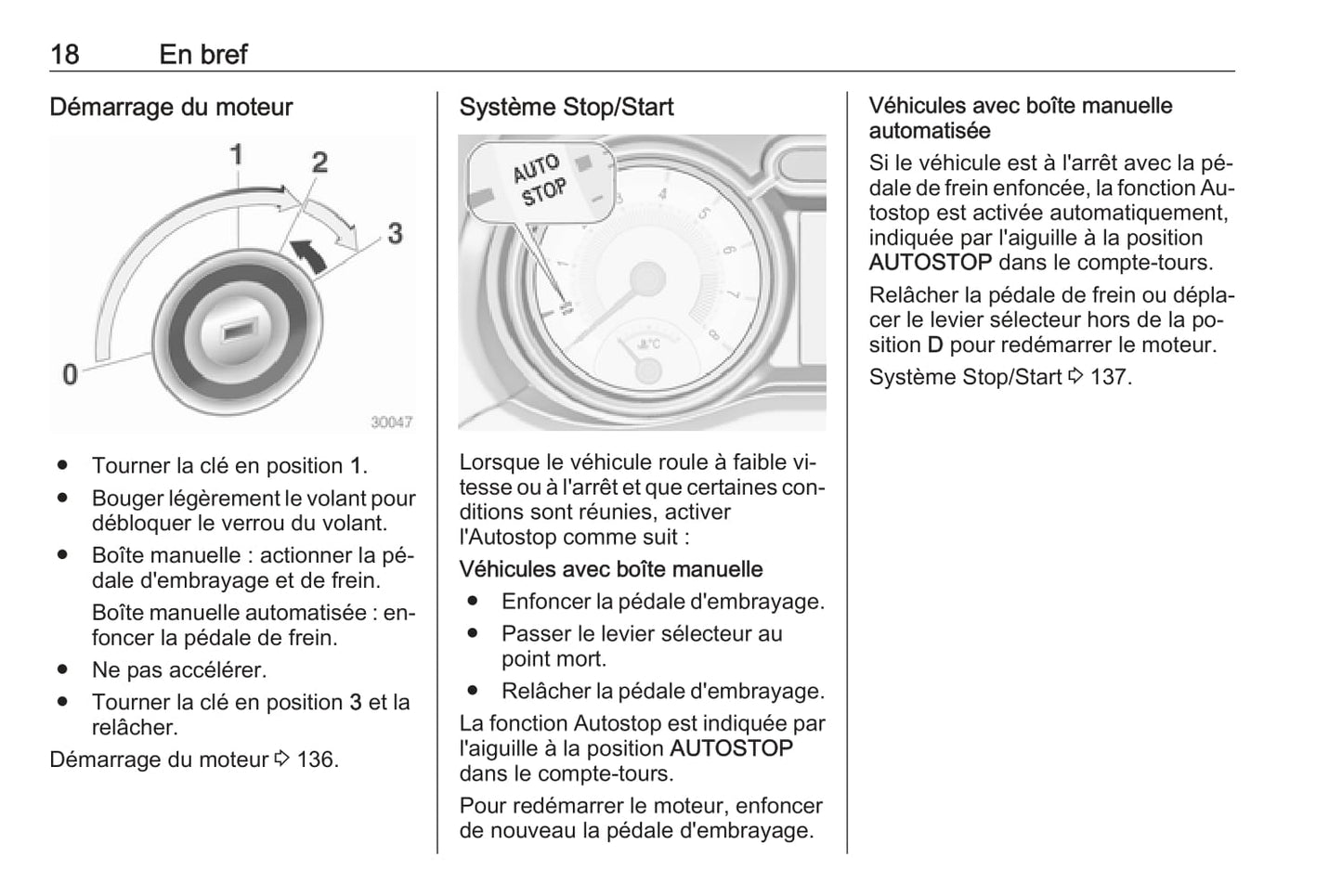 2016 Opel Adam Owner's Manual | French