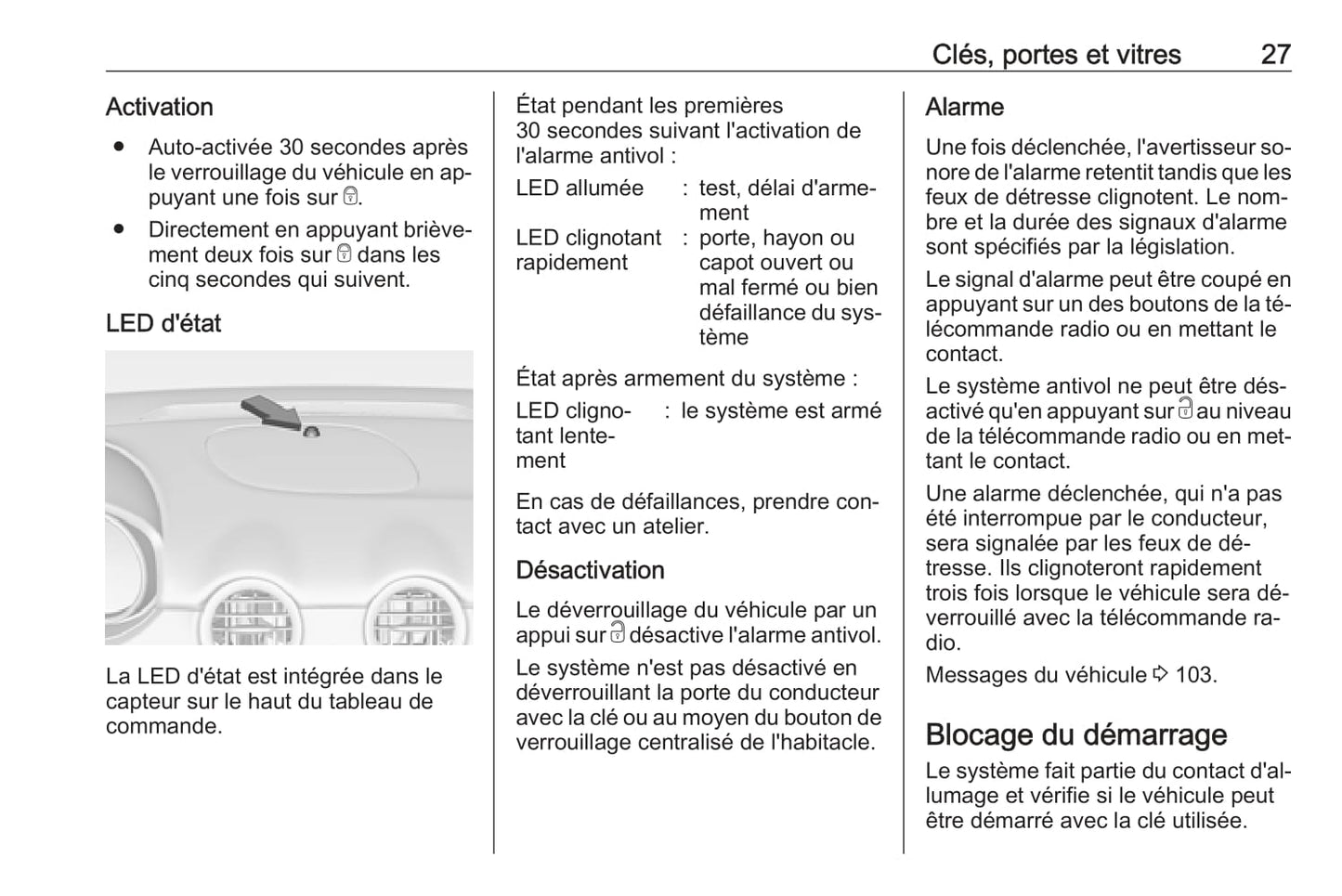 2016 Opel Adam Owner's Manual | French