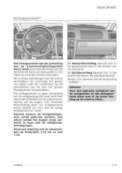 1999-2004 Seat Toledo Owner's Manual | Dutch