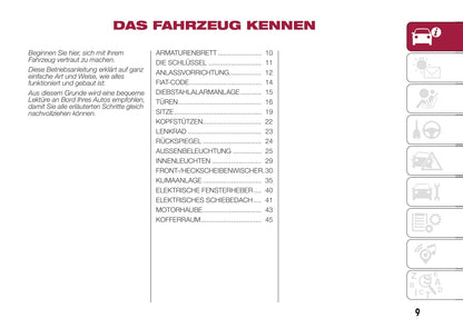 2016-2017 Fiat 500X Owner's Manual | German