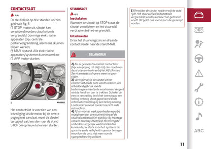 2016-2020 Alfa Romeo MiTo Bedienungsanleitung | Niederländisch