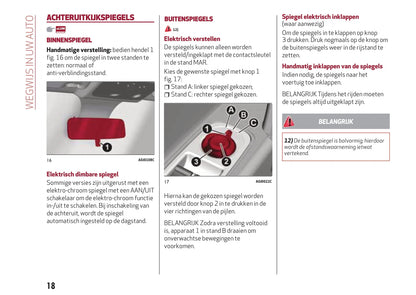 2016-2020 Alfa Romeo MiTo Bedienungsanleitung | Niederländisch