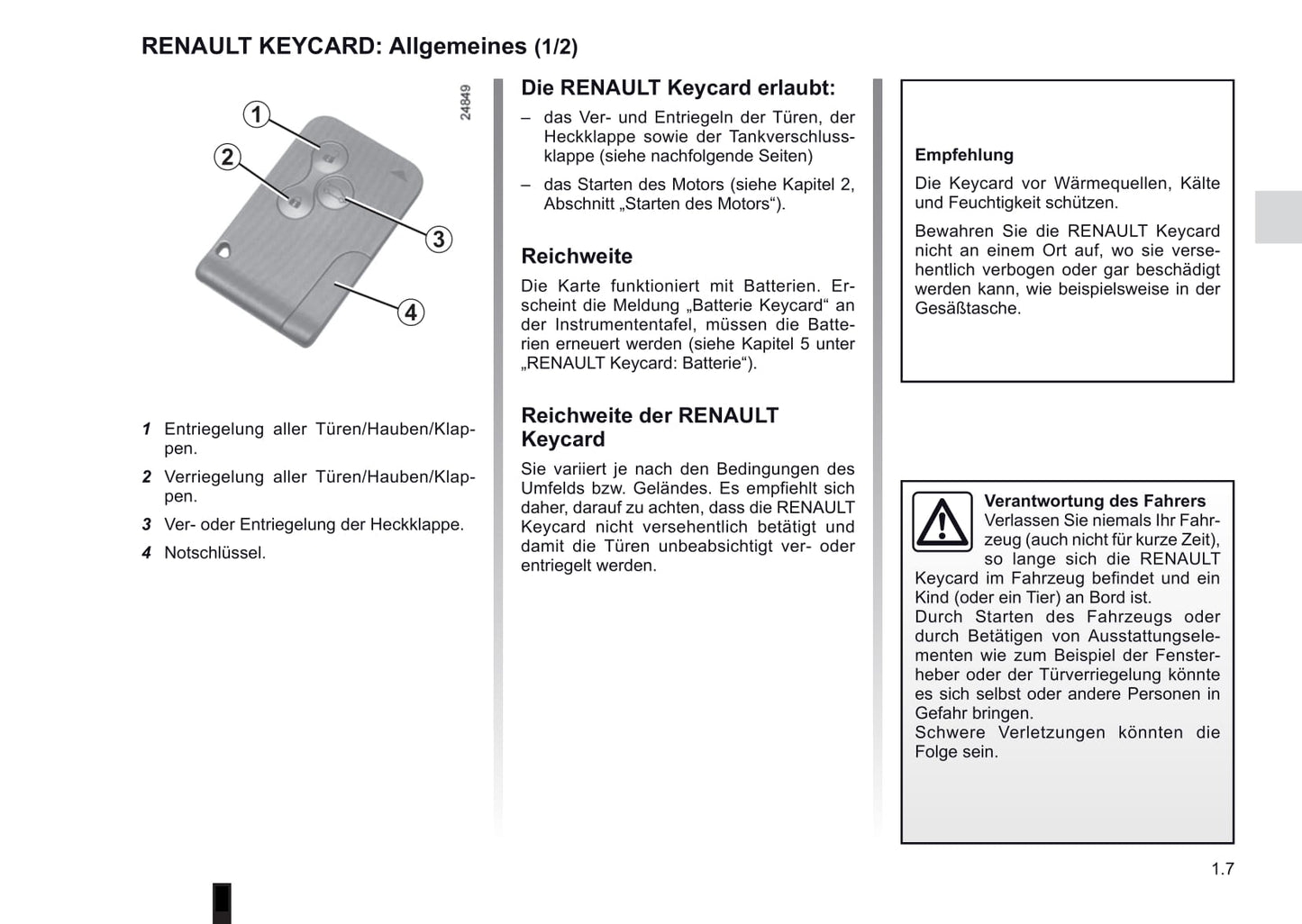 2012-2013 Renault Clio Owner's Manual | German