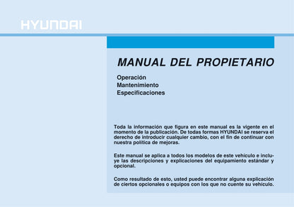 2015-2016 Hyundai i20 Owner's Manual | Spanish