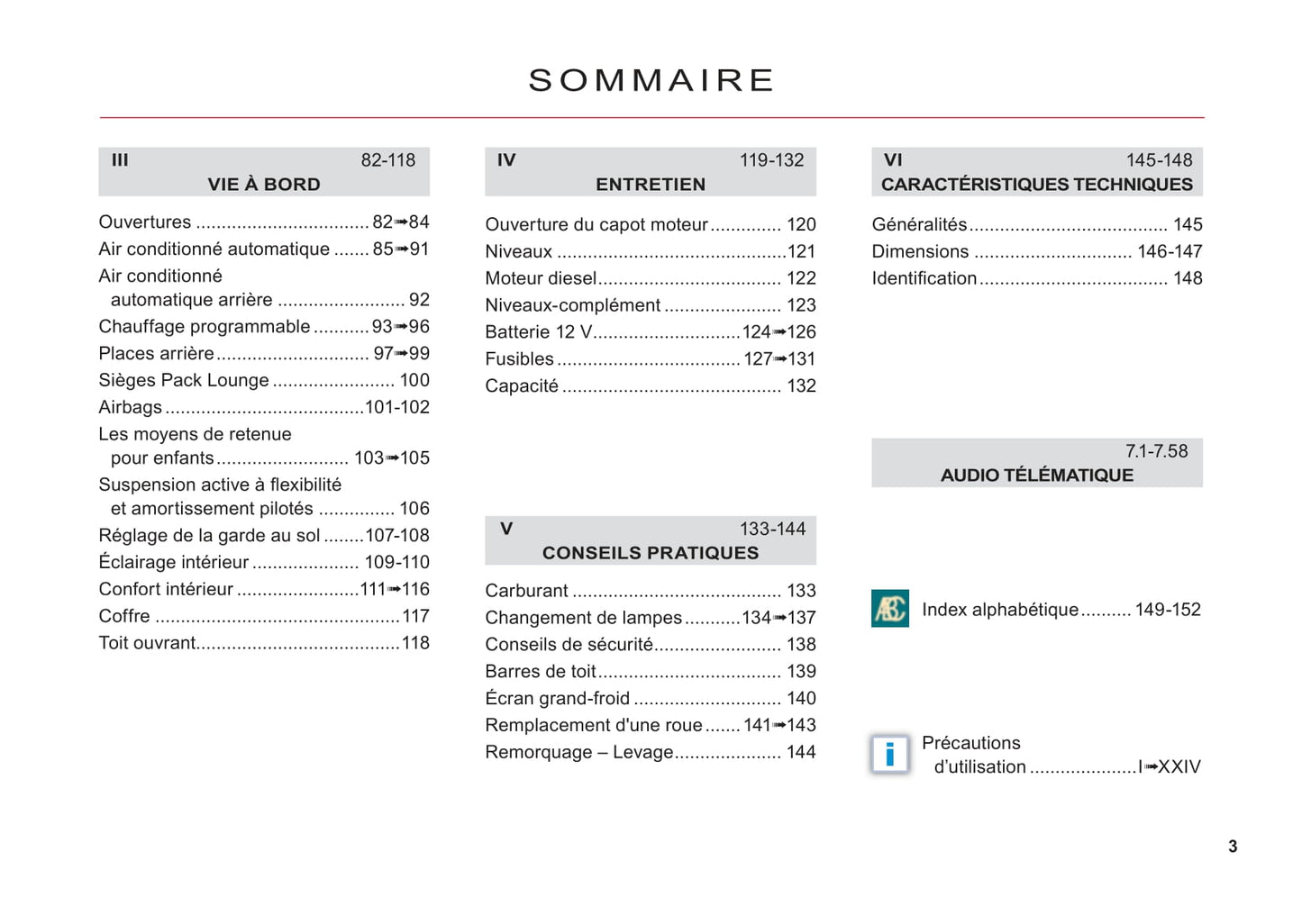 2011-2012 Citroën C6 Owner's Manual | French