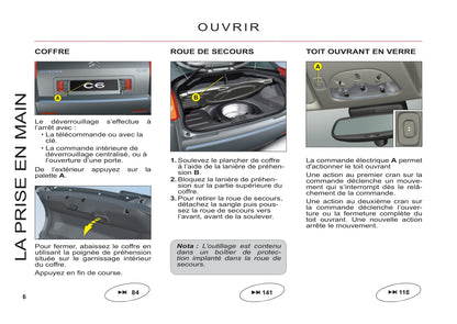 2011-2012 Citroën C6 Owner's Manual | French