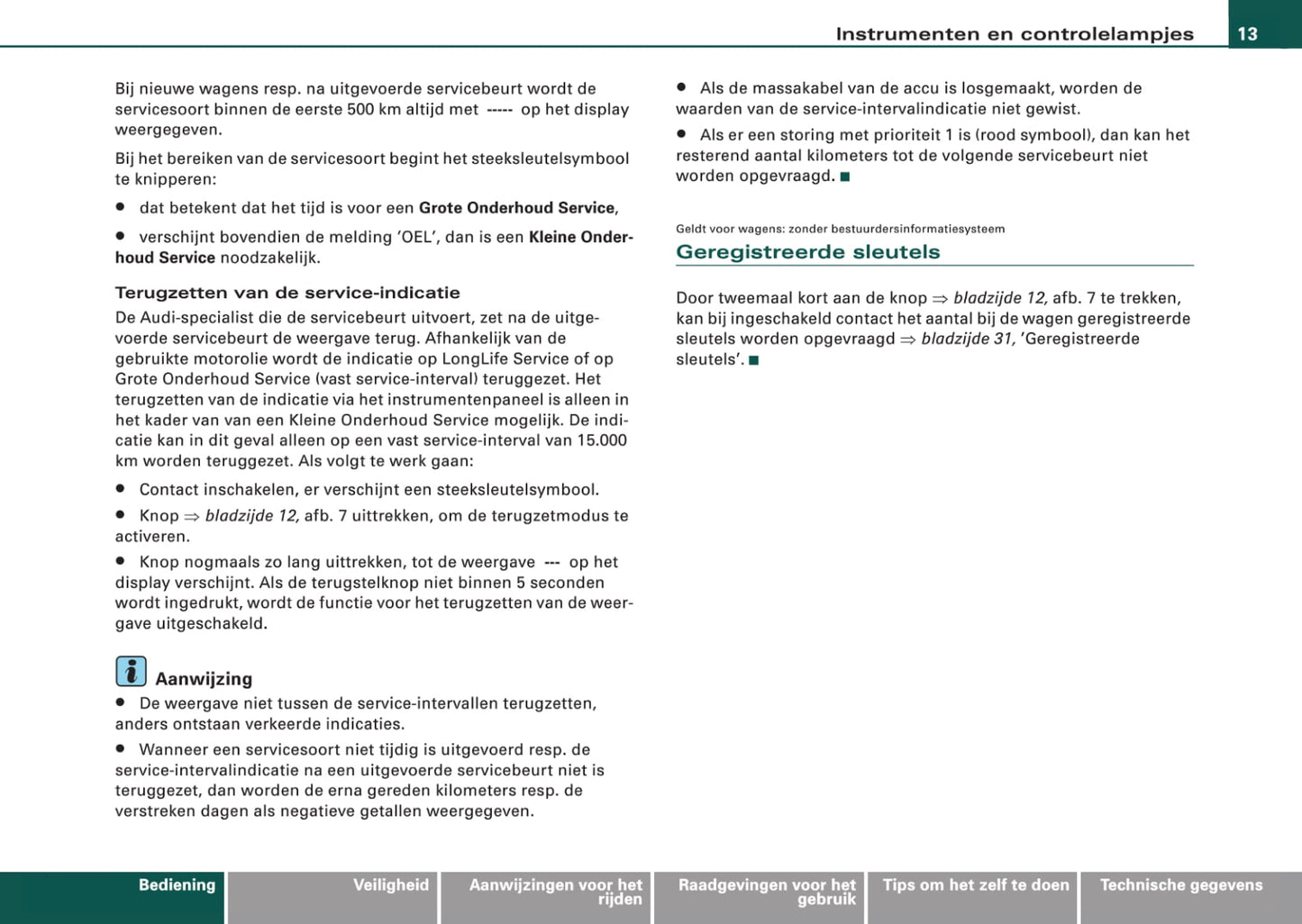 2006-2010 Audi TT Coupé/TTS Coupé/TT RS Coupé Owner's Manual | Dutch