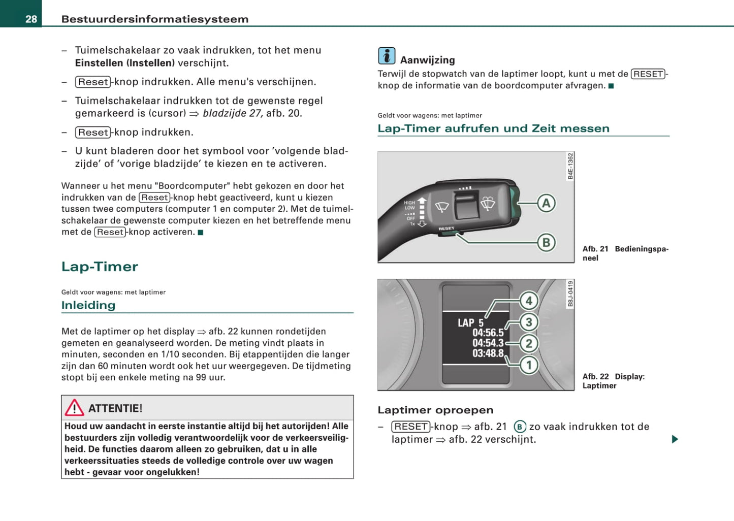 2006-2010 Audi TT Coupé/TTS Coupé/TT RS Coupé Owner's Manual | Dutch