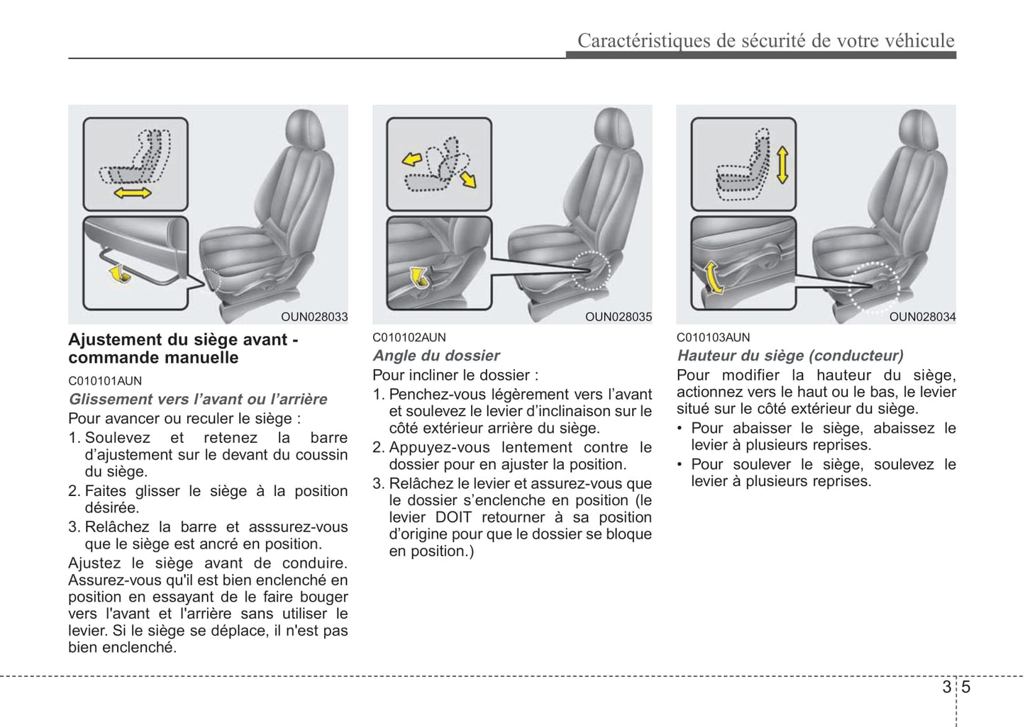 2012 Kia Rondo Owner's Manual | French