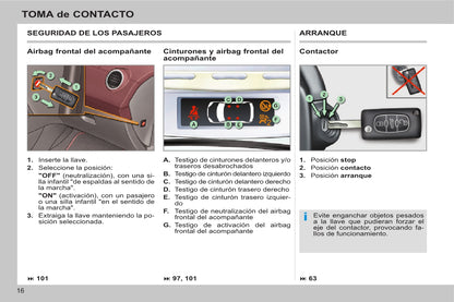 2013-2014 Peugeot 308 CC Owner's Manual | Spanish