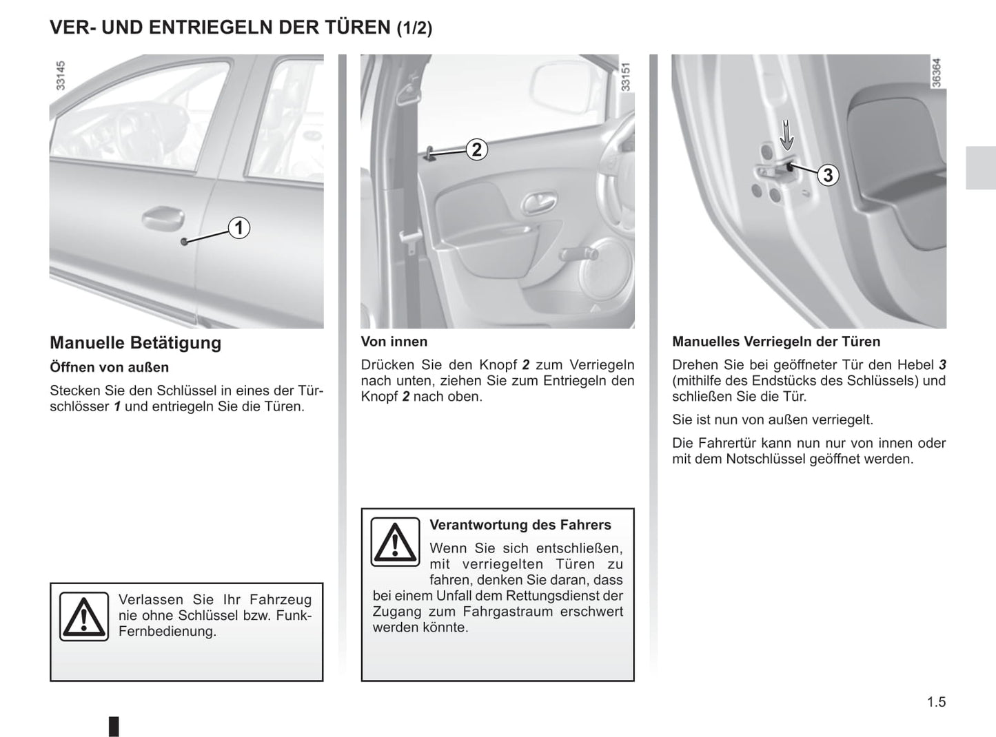 2013-2016 Dacia Logan/Logan MCV Owner's Manual | German