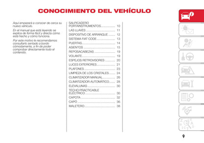 2016-2020 Abarth 595 Owner's Manual | Spanish